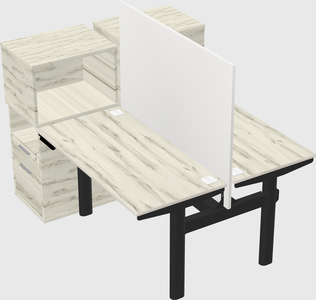 Shared electric desk + cabinet