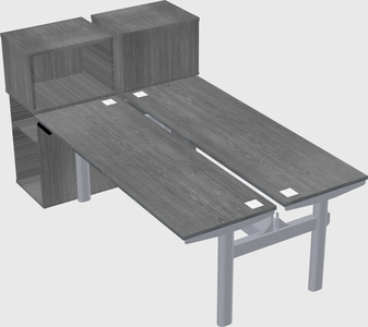 Shared electric desk + cabinet