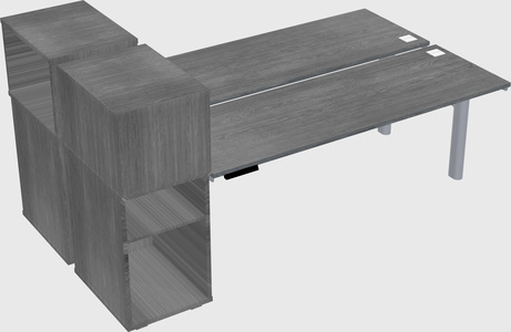 Shared electric desk + cabinet