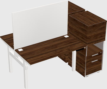 Shared electric desk + cabinet