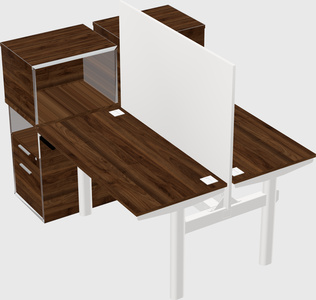 Shared electric desk + cabinet