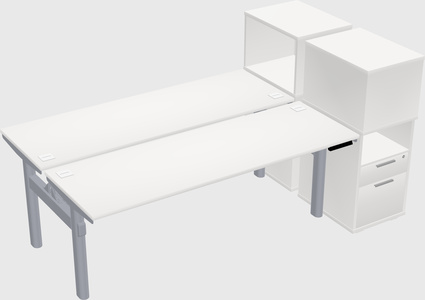 Shared electric desk + cabinet