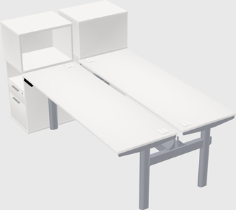 Shared electric desk + cabinet