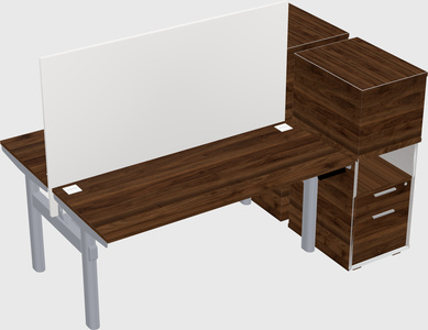 Shared electric desk + cabinet