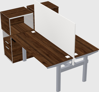 Shared electric desk + cabinet