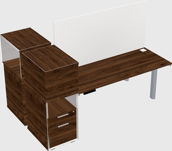 Shared electric desk + cabinet