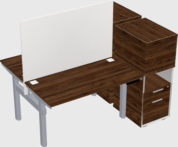 Shared electric desk + cabinet