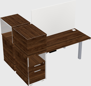Shared electric desk + cabinet