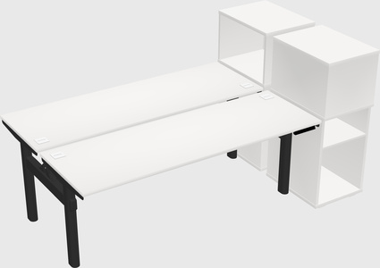 Shared electric desk + cabinet
