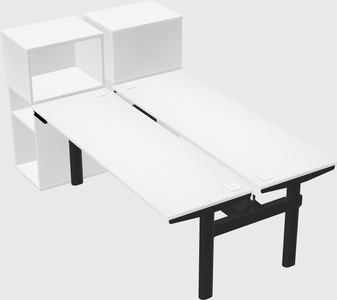 Shared electric desk + cabinet