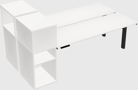 Shared electric desk + cabinet