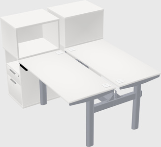 Shared electric desk + cabinet