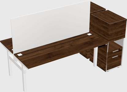 Shared electric desk + cabinet