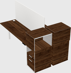 Shared electric desk + cabinet