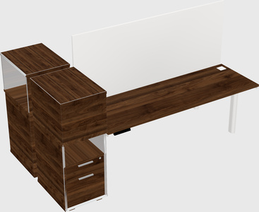 Shared electric desk + cabinet