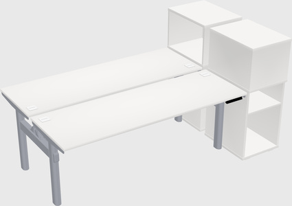 Shared electric desk + cabinet