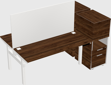 Shared electric desk + cabinet
