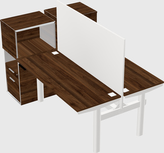 Shared electric desk + cabinet
