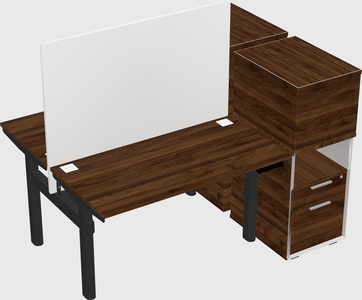 Shared electric desk + cabinet