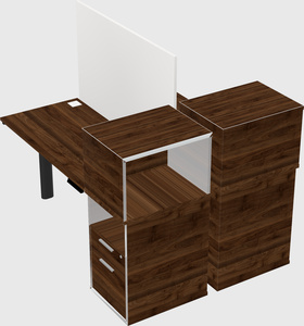 Shared electric desk + cabinet
