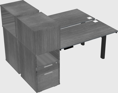 Shared electric desk + cabinet