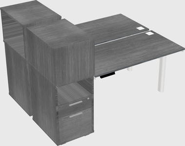 Shared electric desk + cabinet