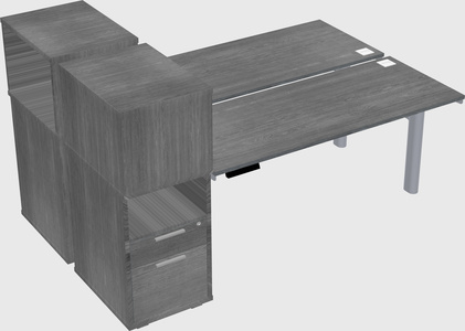 Shared electric desk + cabinet