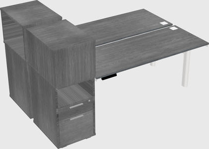 Shared electric desk + cabinet