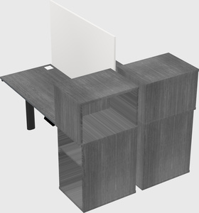 Shared electric desk + cabinet
