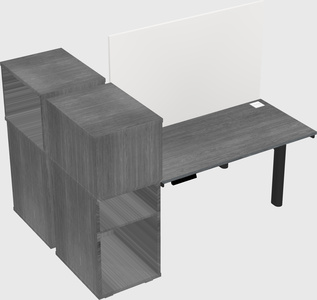 Shared electric desk + cabinet