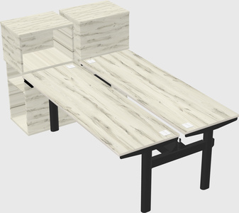 Shared electric desk + cabinet