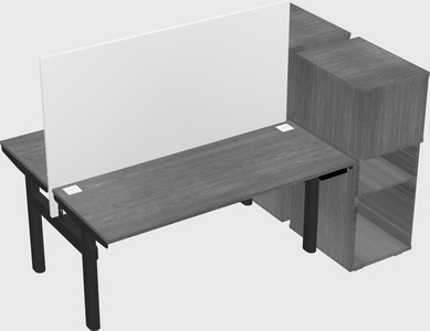 Shared electric desk + cabinet