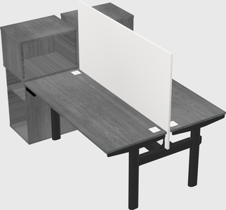 Shared electric desk + cabinet