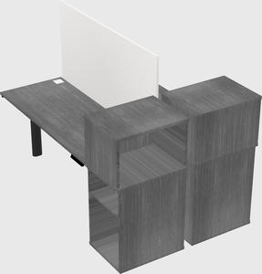Shared electric desk + cabinet
