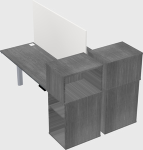 Shared electric desk + cabinet