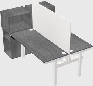 Shared electric desk + cabinet