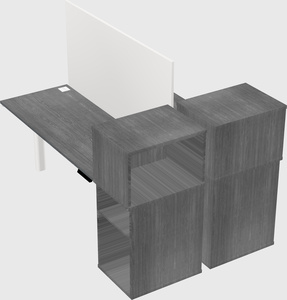 Shared electric desk + cabinet