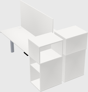 Shared electric desk + cabinet
