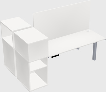 Shared electric desk + cabinet
