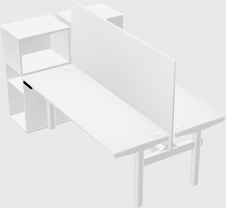 Shared electric desk + cabinet