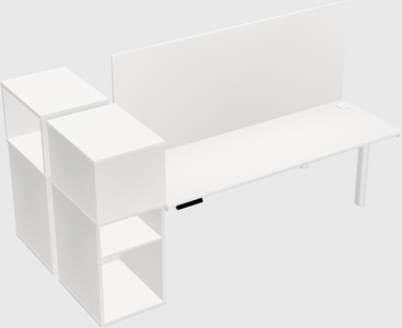 Shared electric desk + cabinet