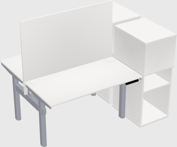 Shared electric desk + cabinet