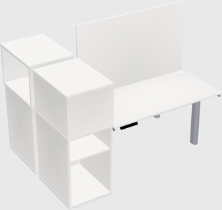 Shared electric desk + cabinet