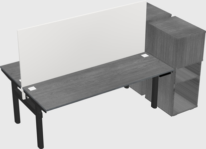 Shared electric desk + cabinet