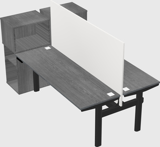 Shared electric desk + cabinet