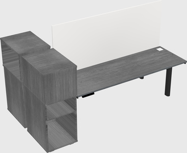 Shared electric desk + cabinet