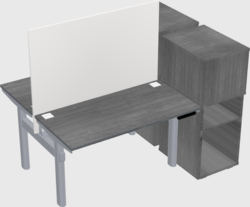 Shared electric desk + cabinet