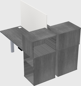 Shared electric desk + cabinet