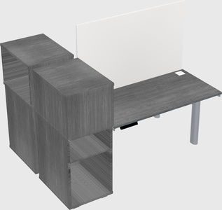 Shared electric desk + cabinet
