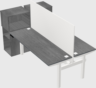 Shared electric desk + cabinet